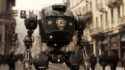 AI Automaton Guiding Adventurers Through a Fantasy Landscape