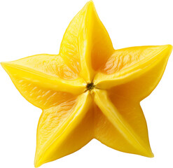 Star fruit transparent PNG, isolated, cut-out