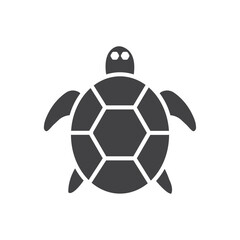 Fototapeta premium Turtle icon Simple thin line flat symbol