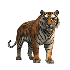 Obraz premium Majestic Bengal Tiger on Transparent Background