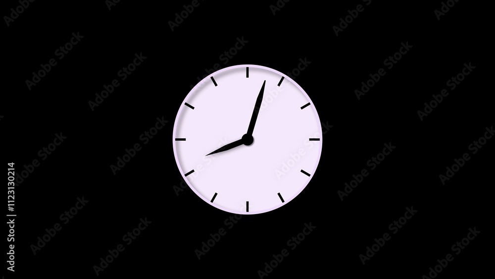 Poster clock or timer watch icon with clear design, representing time management and punctuality.