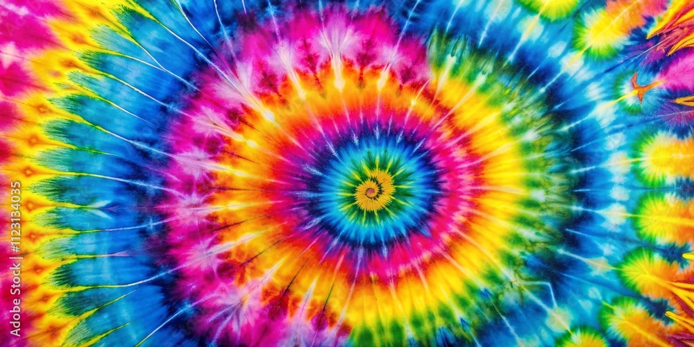 Aufkleber vibrant colorful tie dye pattern abstract background with ample copy space for creative designs and 