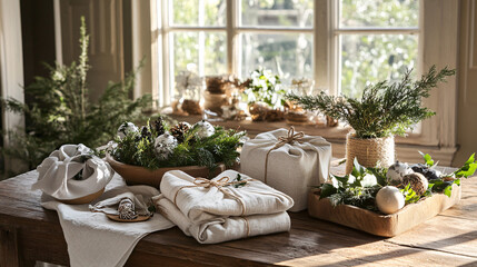 living room with flowers