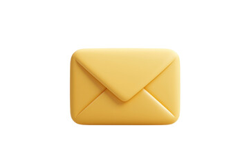 A vibrant yellow envelope with a classic triangular flap design.