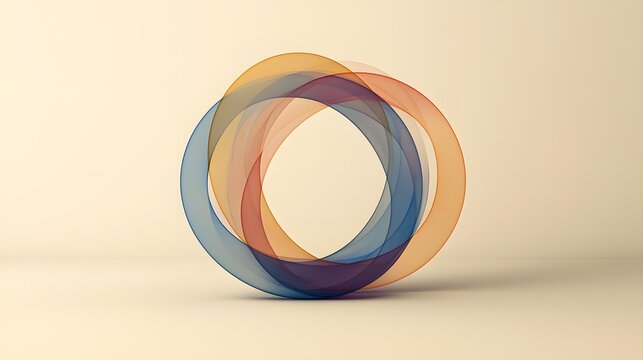 A concept image of a Venn diagram in muted pastel tones, representing overlapping segmentation.