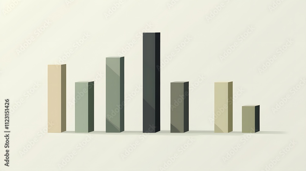 Poster a simple bar graph in muted shades with distinct classifications highlighted.