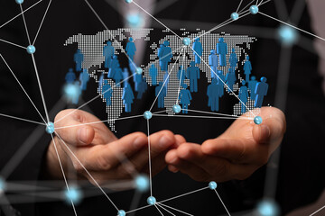 Structure of world economy, communication network global