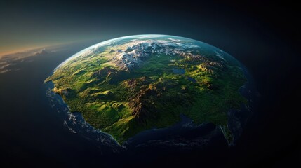 Fototapeta premium Global Emission Reduction and Sustainable Energy Action