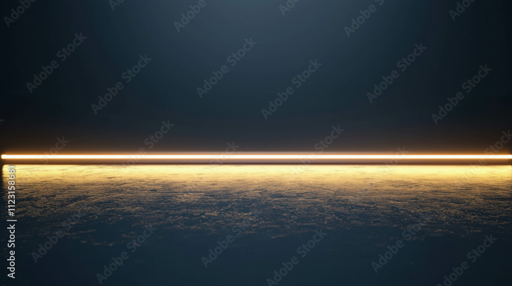 Poster soft glowing 3d lights with smooth edges and vibrant border on dark background