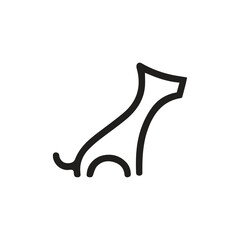 minimalist dog head logo. dog logo icon. dog silhouette vector. dog vector. dog logo, dog icon, dog symbol, dog vector, pet logo, pet icon, paw logo, Cat or dog paw icon. Paw icon. Dog, cat paw icon. 