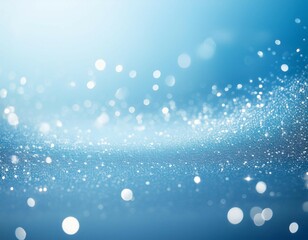 a captivating light blue background with white sparkles in a smooth gradient creates an inviting scene with plenty of copyspace