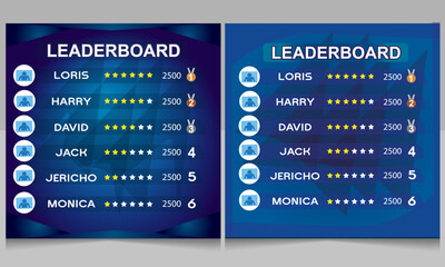 Fototapeta premium creative game leaderboard with abstract background vector