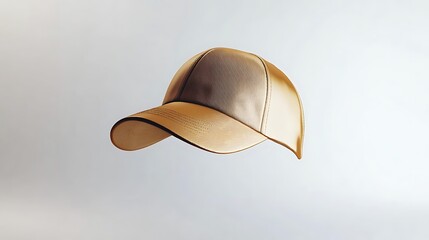 Gold Baseball Cap Mockup