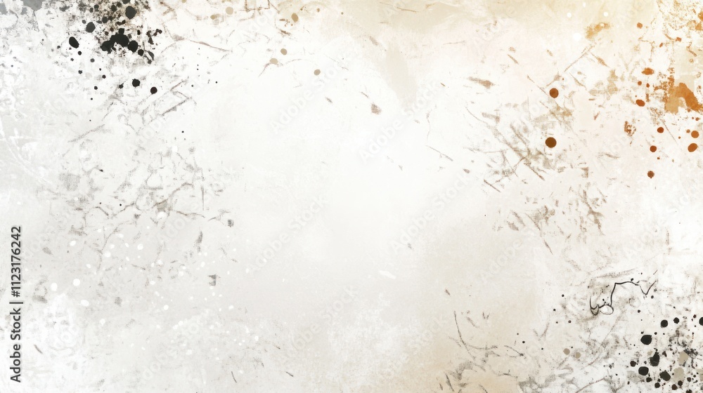 Poster creative white background design featuring subtle patterns and layers.