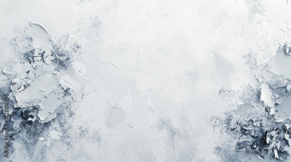 Poster creative white background design featuring subtle patterns and layers.