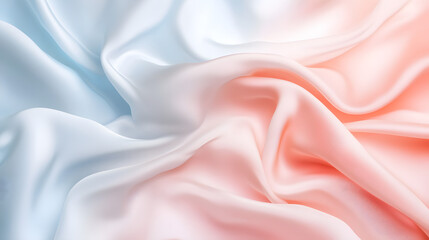 Fototapeta premium Creating Harmony with Soft Gradients of Pastel Peach and Powder Blue Blending into a Calm White Atmosphere