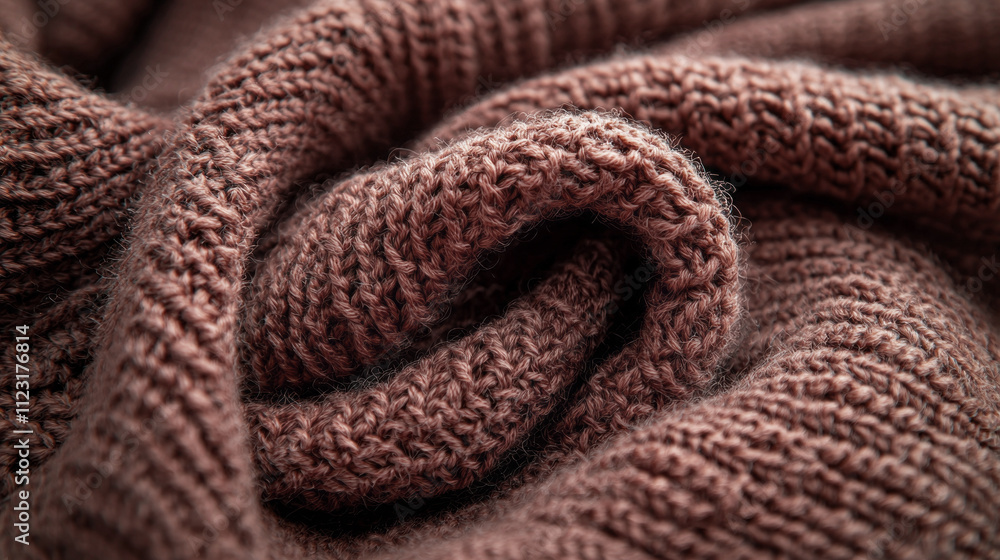 Poster luxurious mocha mousse fabric displays its rich, inviting texture, perfect for creating warm and sty