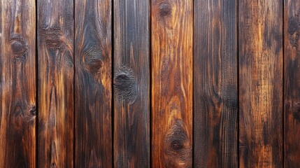 Obraz premium Dark wood texture with rich tones and deep grain patterns, adding warmth to modern decor,