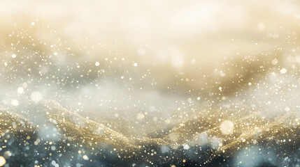 A Celestial Landscape Where a Dreamy Haze of Pale Gold and Silver Merges with Delicate Shimmering Speckles of Light