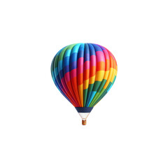 Fototapeta premium Colorful 3d Air Balloon isolated on transparent background