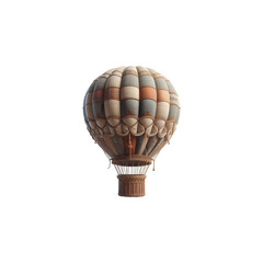 Fototapeta premium Colorful 3d Air Balloon isolated on transparent background