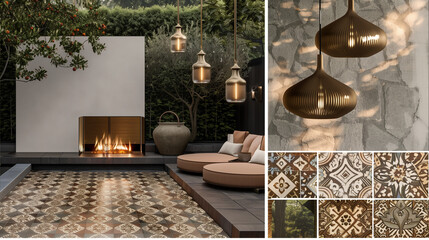mood board landscpae France garden idea