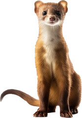 Fototapeta premium Weasel transparent PNG, isolated, cut-out