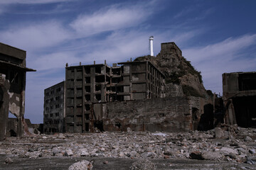 軍艦島　日本最古のRC造アパート