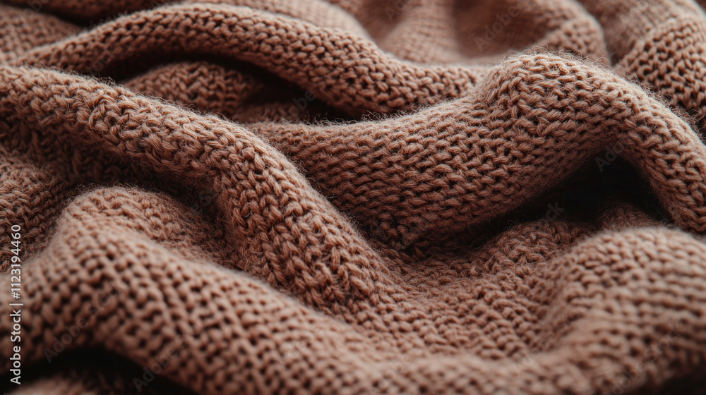 Poster Soft and inviting mocha mousse fabric showcases its intricate textures, perfect for creating warmth and adding elegance to any setting