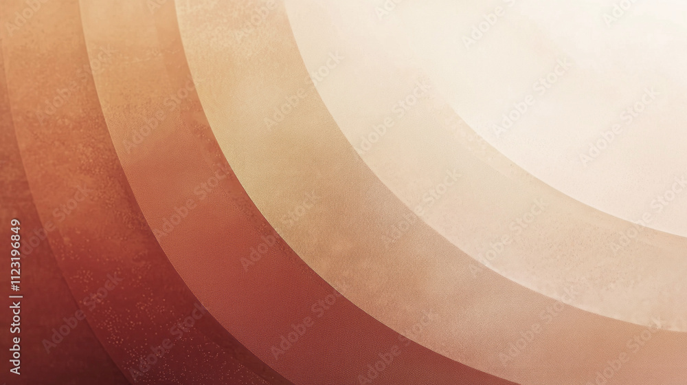 Poster layers of mocha and pastel hues blend seamlessly, showcasing a contemporary style perfect for modern