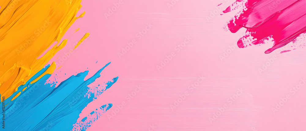 Poster vibrant abstract expression, a lively composition of bold colors and dynamic textures, evoking energ