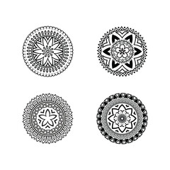 Beautiful hand drawn mandala designs and backgrounds