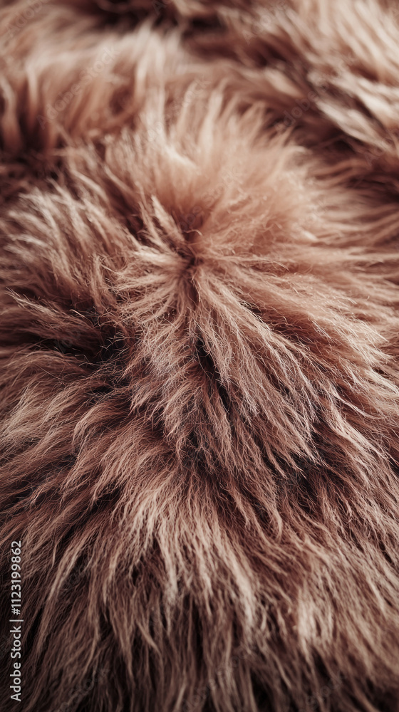 Poster soft mocha fluffy texture invites warmth and comfort, creating a stylish atmosphere perfect for rela