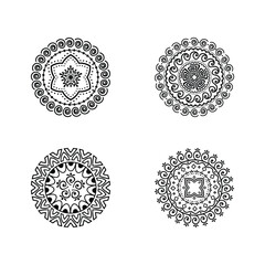Beautiful hand drawn mandala designs and backgrounds