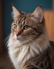 Close-up of an American Bobtail Cat