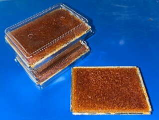 Thai desserts, Mor Kaeng, Khanom Mor Kaeng, souvenirs from Thailand, desserts, brown, Thai food, delicious © Pongsatorn