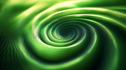 Vivid green spirals create a deep and vibrant pattern, enticing the viewer into a mesmerizing exploration of color, movement, and natural beauty.