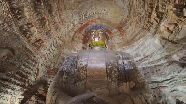 Buddhist Caves in Shanxi, China (Yungang Grottoes)