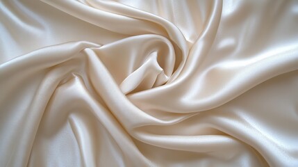 Fototapeta premium Smooth, elegant white silk, ideal as a simple background. 