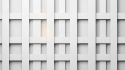 Fototapeta premium White abstract 3d geometric grid background modern minimalist design for websites, presentations, and digital art