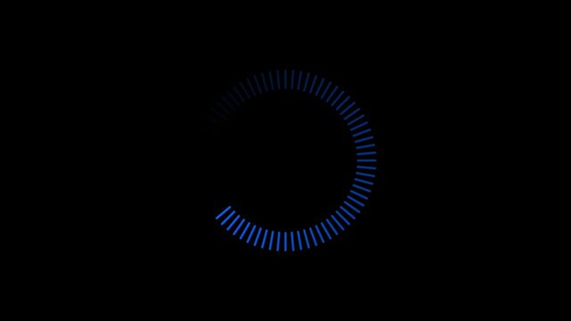 Progress, steps, phases indicator. Preloader, buffer shape. Circle, circular loading icon.