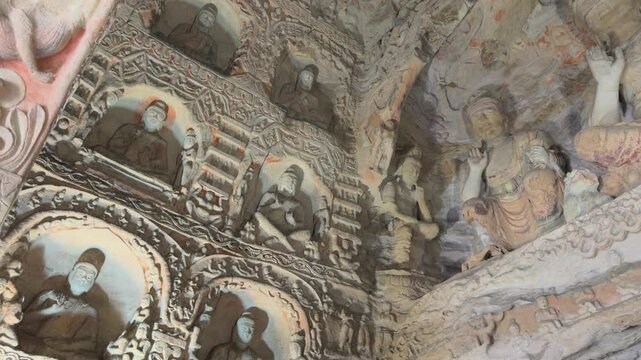 Buddhist Caves in Shanxi, China (Yungang Grottoes)