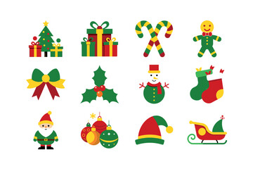 Christmas and Holiday Icon Collection &ndash; Perfect for Festive and Seasonal Designs