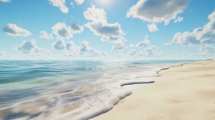 Fototapeta premium Transparent backgrounds outdoors horizon. anime wallpaper. Ultra realistic. Photorealistic