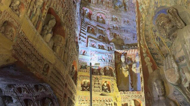 Buddhist Caves in Shanxi, China (Yungang Grottoes)