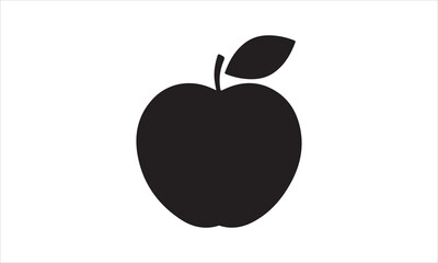 Apple fruit flat icon  illustration