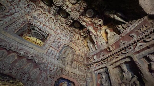 Buddhist Caves in Shanxi, China (Yungang Grottoes)