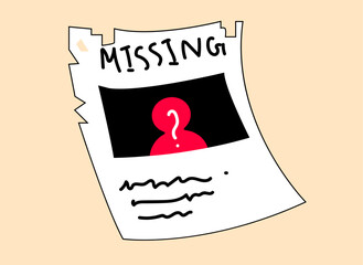 The missing anonymous people poster illustration