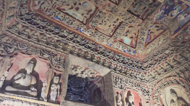 Buddhist Caves in Shanxi, China (Yungang Grottoes)