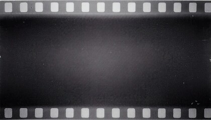 Fototapeta premium Vintage Film Strip Texture with Grainy Black and White Design for Cinematic Projects, Retro Photography Background, or Analog Media-Themed Creations, Perfect for Art, Design, and Nostalgic Concepts